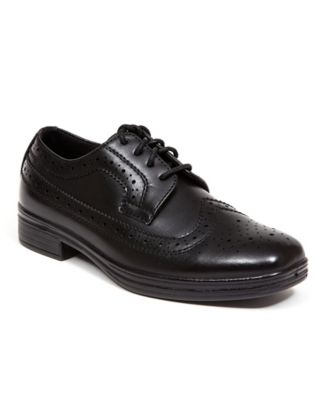Little and Big Boys Wide Ace Dress Wing-Tip Dress Comfort Oxford