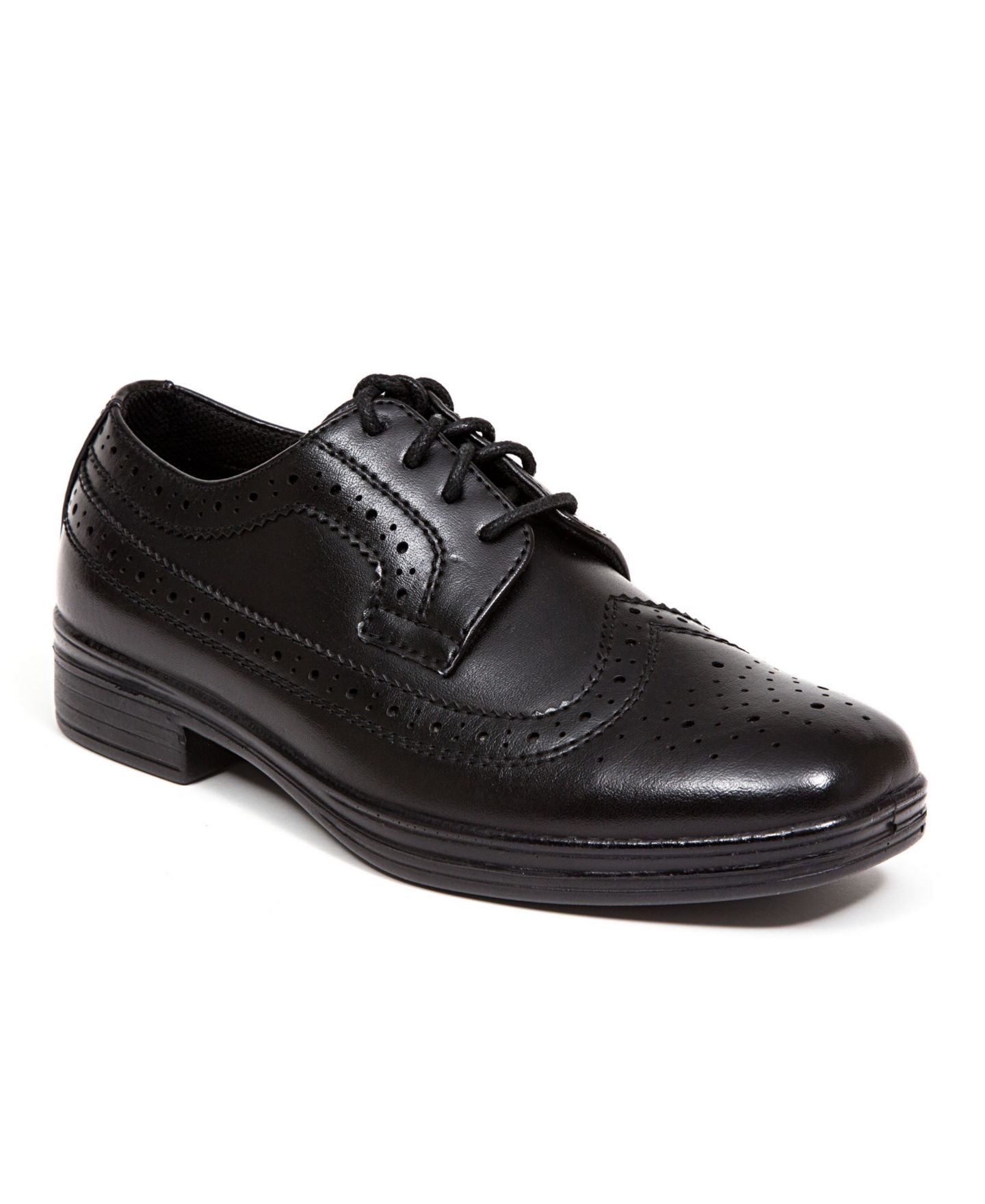 Платье DEER STAGS Ace Dress Wing-Tip Dress Comfort Oxford для мальчиков, цвет: Чёрный — фото 1