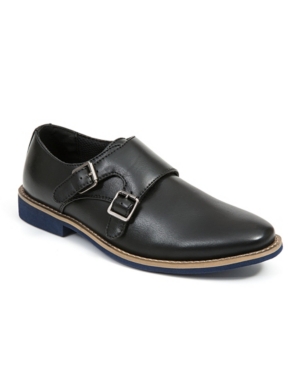 image of Deer Stags Little and Big Boys Harry Dress Comfort Fashion Hook and Loop Easy Enclosure Double Monk strap