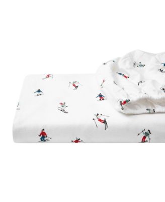 Printed Cotton Flannel 4-Pc. Sheet Set, Full