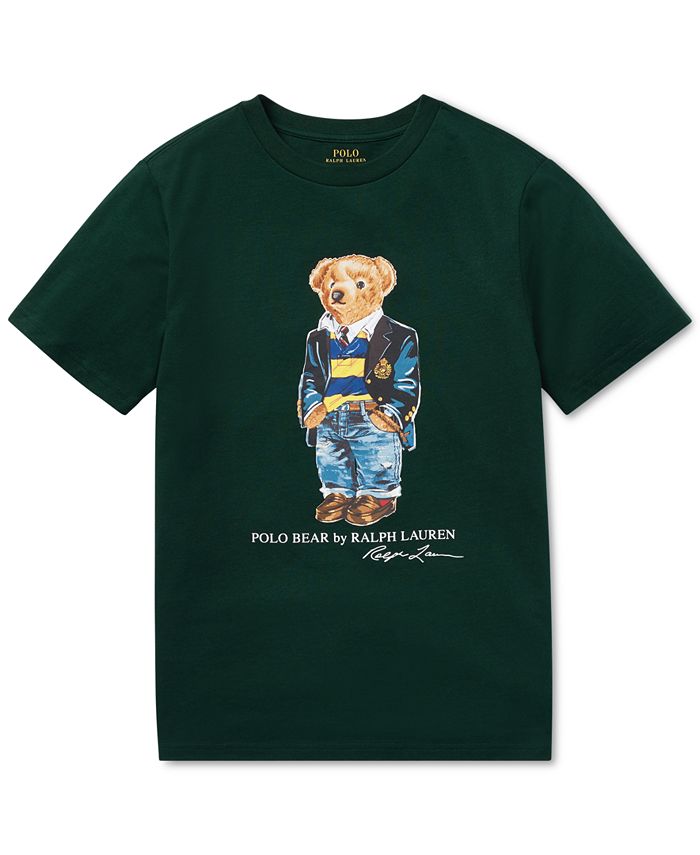 Polo Ralph Lauren Big Boys Polo Bear Cotton T-Shirt - Macy's