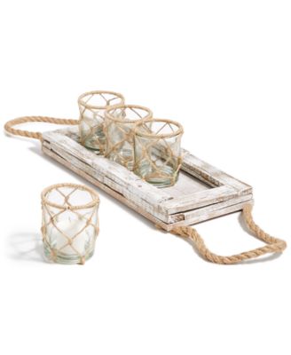 Home Essentials - Wood Votive Holder