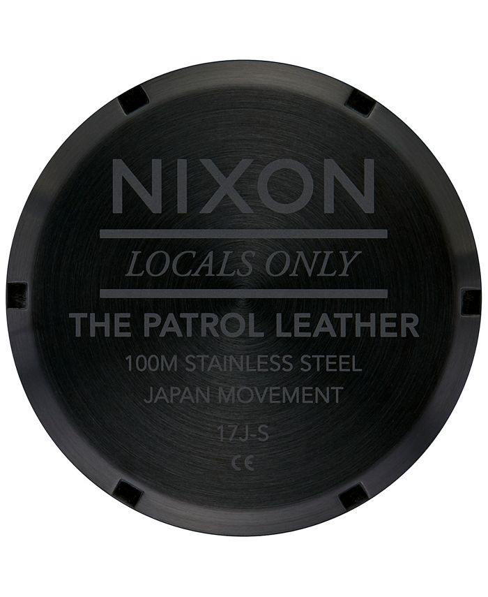 Nixon - Men's Patrol Leather Strap Watch 42mm