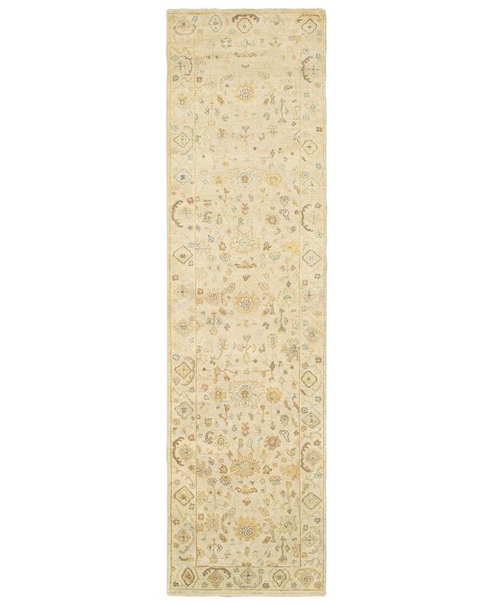 Tommy Bahama Home Palace 10301 Beige/Gray 2'6" x 10' Runner Area Rug
