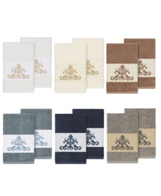 Scarlet 2-Pc. Embellished Hand Towel Set