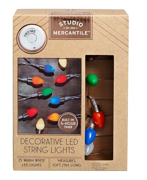 Studio Mercantile Led Novelty Vintage Bulbs 10ft String Lights