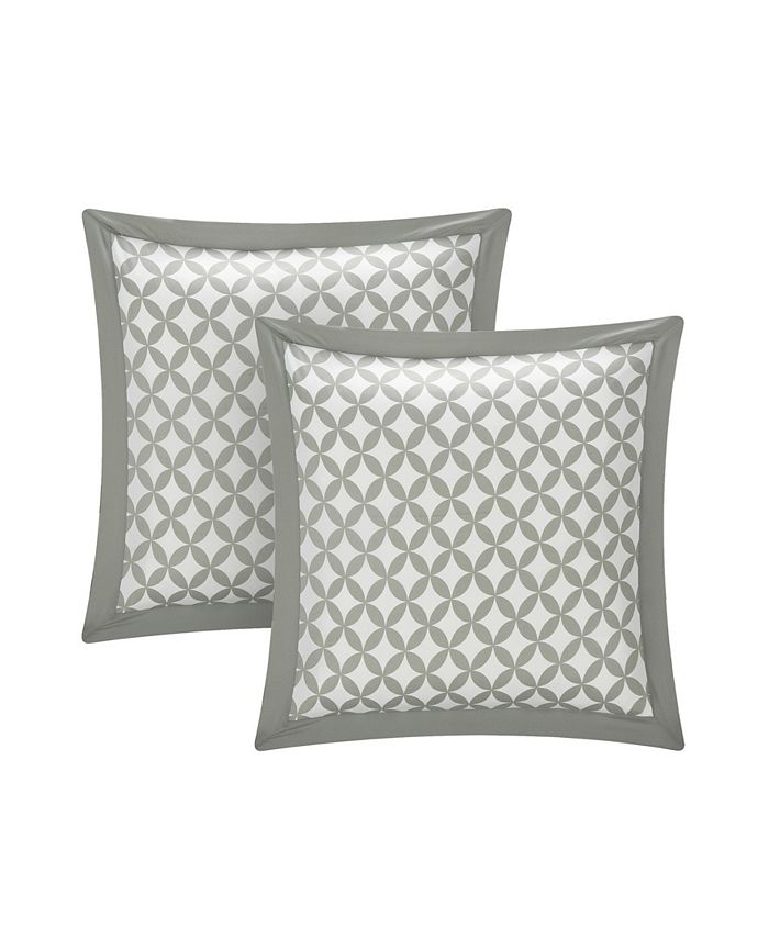 Chic Home Iris Regina Set Copripiumino Queen Tweed Rosso - Reversibile Floreale Con Cuscini E Gonna - 6