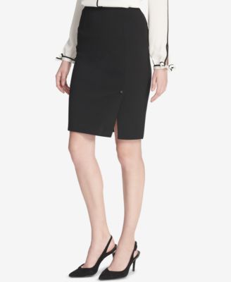 Calvin Klein - Side-Slit Pencil Skirt