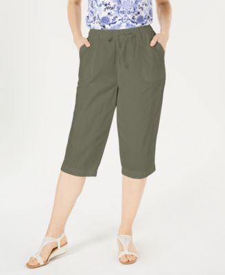 Karen Scott - Cotton Cropped Pants