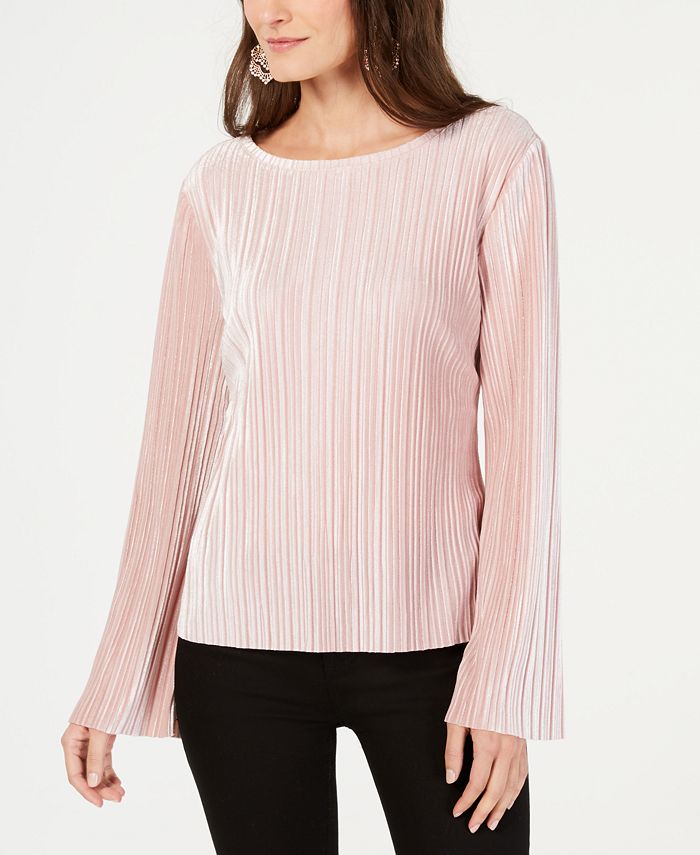 INC International Concepts INC Pleated Velvet Top, Created for Macy's ...