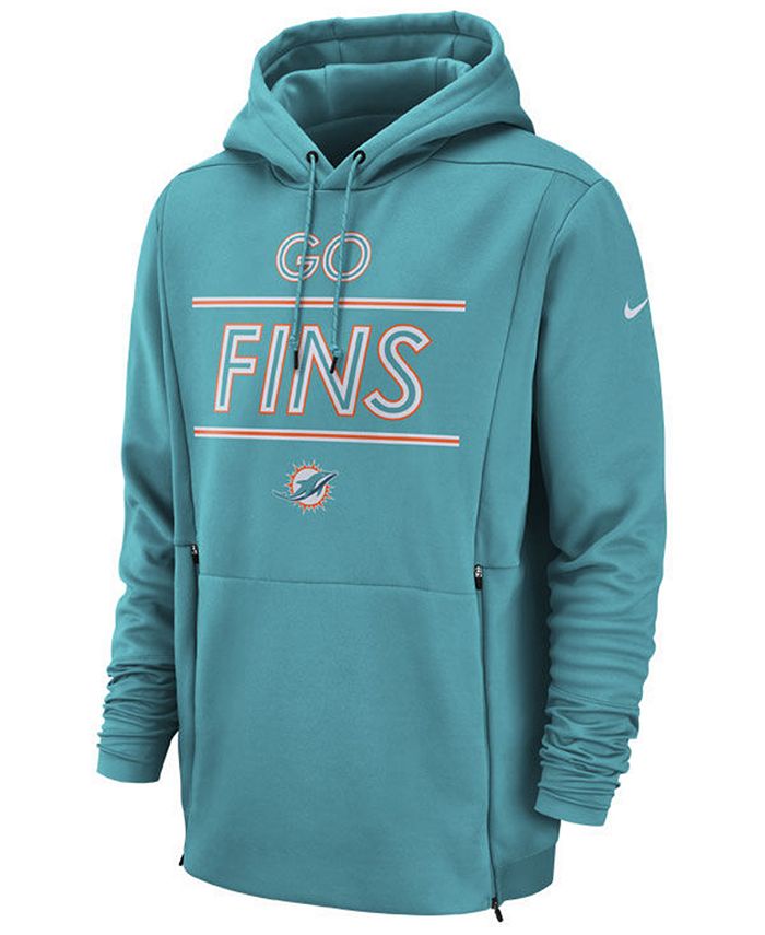 Nike Men's Miami Dolphins Sideline Player Local Therma Hoodie - Macy's