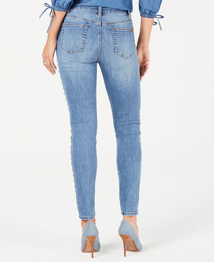 Michael Kors Selma Studded Skinny Jeans - Macy's