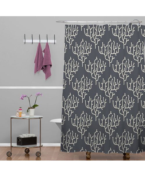 Deny Designs Holli Zollinger Grey Coral Shower Curtain Reviews