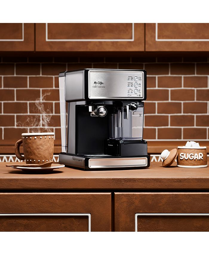 Mr. Coffee Cafe Barista Premium Espresso & Cappuccino System, Silver -  Macy's
