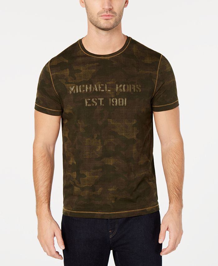 Michael kors t shirt mens brown 2025