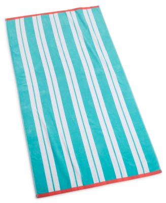 Martha Stewart Collection CLOSEOUT! Set of 3 Basket Weave Aqua-Striped Kitchen  Towels, Created for Macy's - Macy's