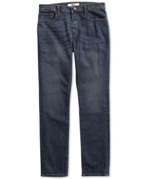 image of Tommy Hilfiger Adaptive Men-s Straight Fit Drake Jeans with Magnetic Zipper