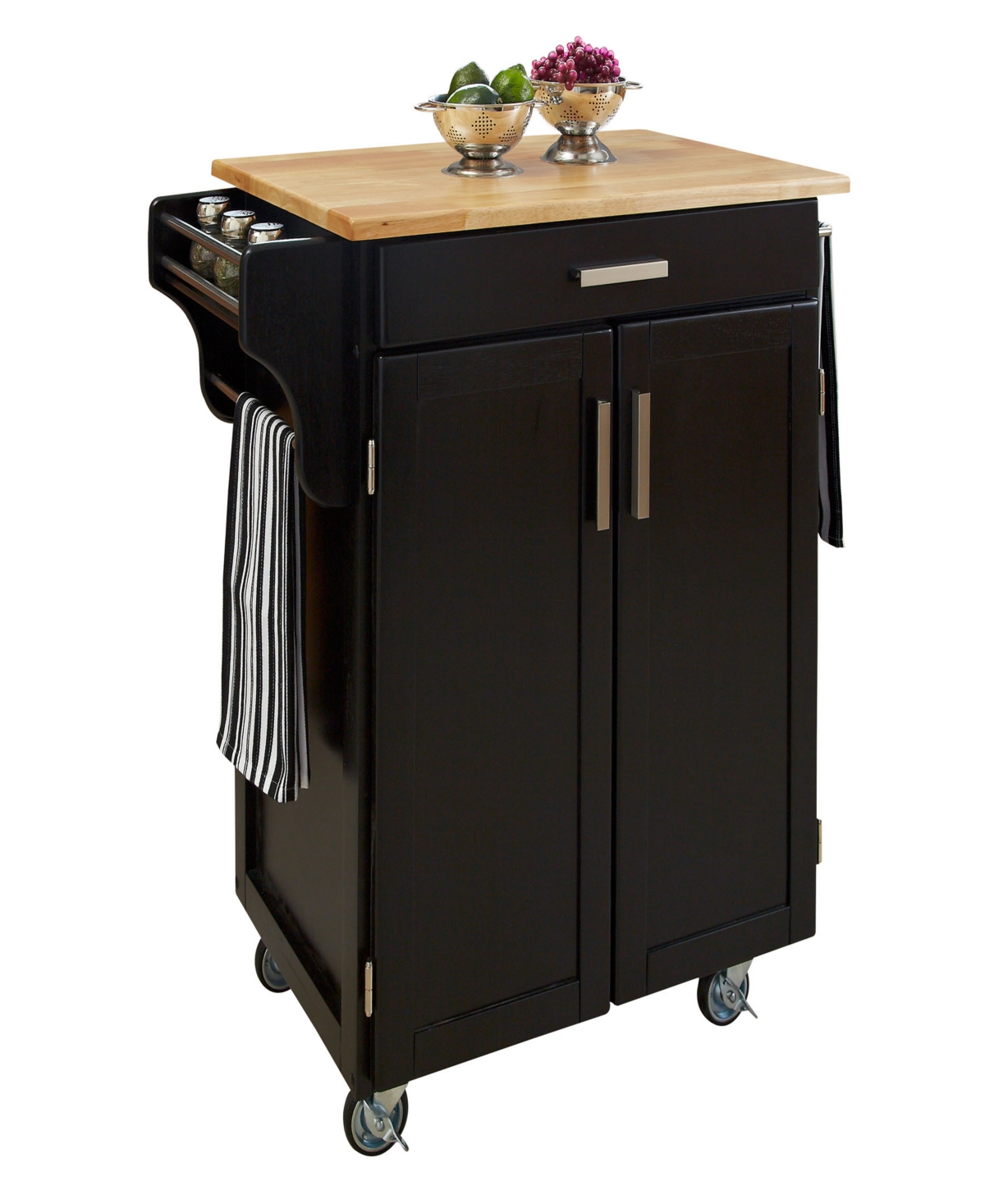 UPC 095385745271 product image for Home Styles Cuisine Cart with Wood Top | upcitemdb.com