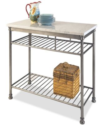 Home Styles - The Orleans Kitchen Island with Quartz White Top