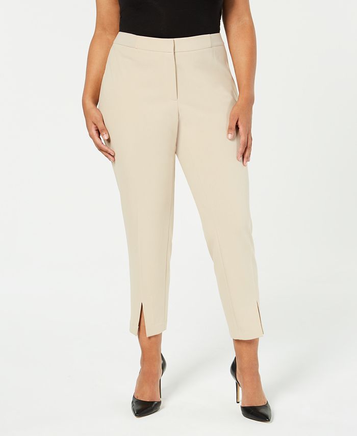 Calvin Klein Plus Size SplitHem Pants Macy's