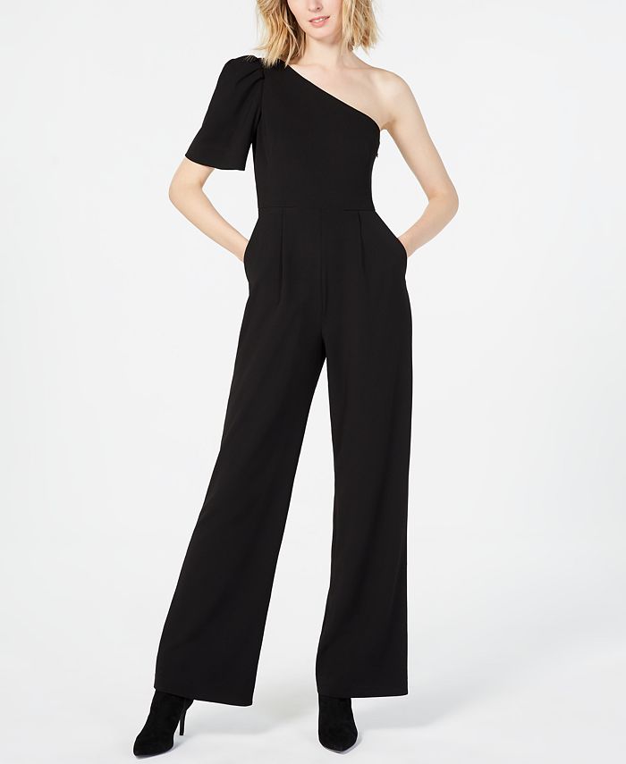 Calvin Klein One-Shoulder Jumpsuit & Reviews - Pants & Capris - Women -  Macy's