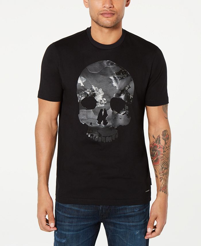 Sean John Men's Camo Skull Graphic T-Shirt - Macy's