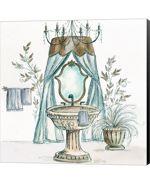 Metaverse French Bath Sketch Ii Sink By Sharon Weiser Canvas Art