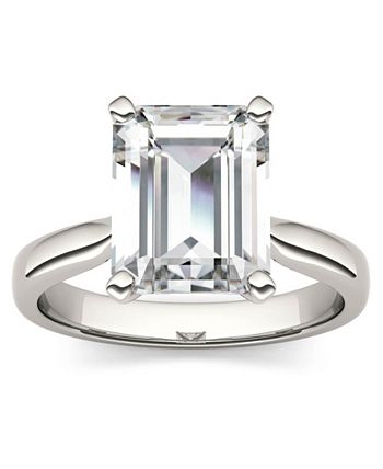 Charles & Colvard Moissanite Emerald Solitaire Ring (3-1/2 ct. t.w ...