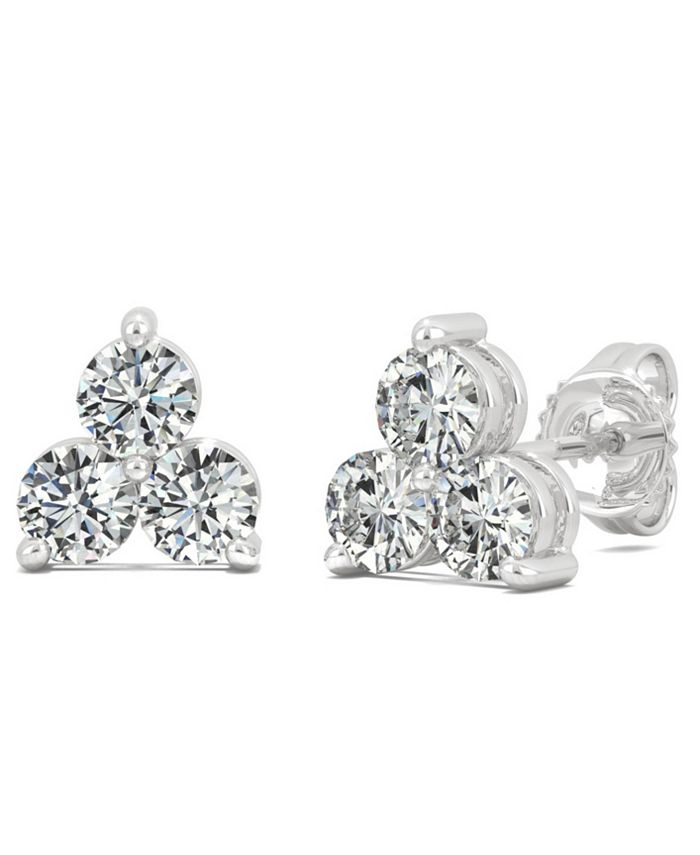Charles and colvard stud earrings Clearance