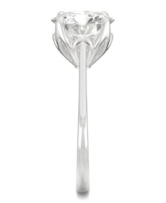 Moissanite Round Solitaire Ring (2-3/4 ct. tw. Diamond Equivalent) in 14k White Gold or 14k Yellow Gold