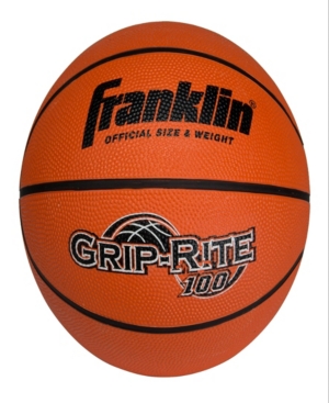 Franklin Sports Intermediate Size Grip-rite 100 Rubber Basketball In Orange