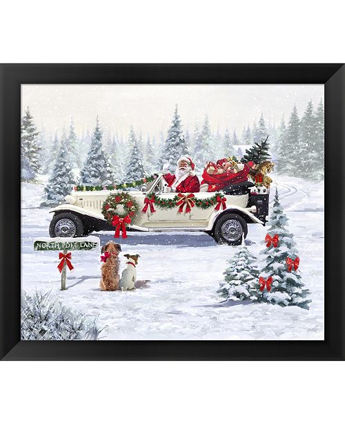 Metaverse Santa's Car by The Macneil Studio Framed Art & Reviews Wall Art Macy's