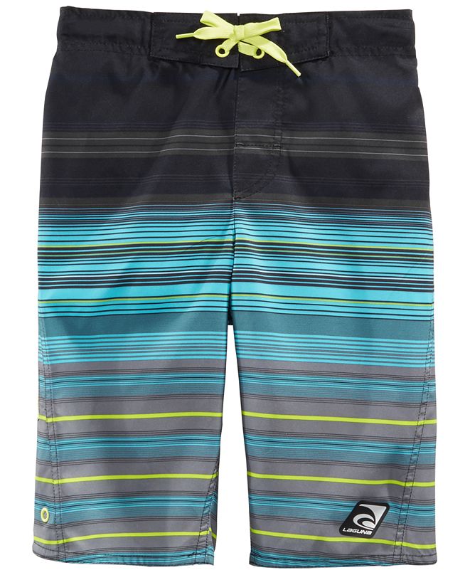 Laguna Big Boys Summer Stripe Swim Trunks & Reviews Swimwear Kids