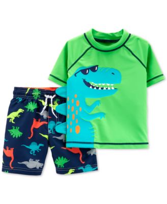 carter's dinosaur swim trunks