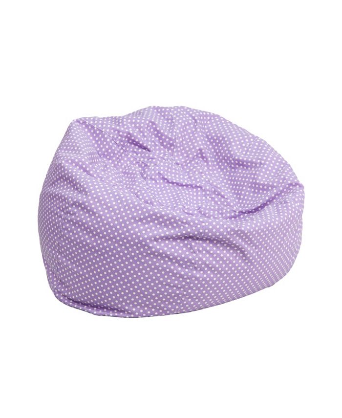 Flash Furniture Small Lavender Dot Kids Bean Bag Chair Macy s