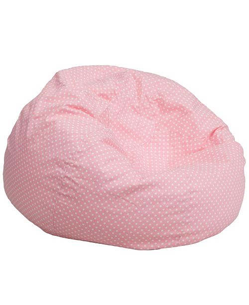 Flash Furniture Oversized Light Pink Dot Bean Bag Chair Reviews