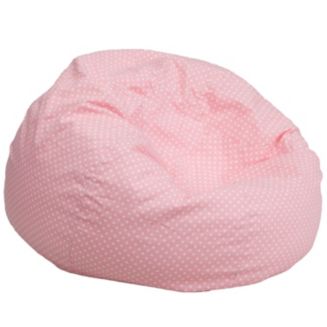 Oversized Light Pink Dot Bean Bag Chair - Macy's