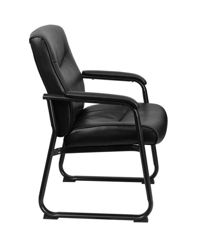 Flash Furniture Hercules Series Big & Tall 500 Lb. Rated Black Leather