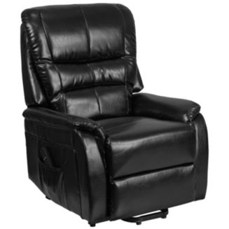 Hercules Series Black Leather Remote Powered Lift Recliner - Macy's