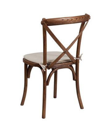 HERCULES Series Stackable Wood Cross Back Chair