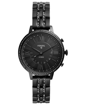 image of Fossil Women-s Tech Jacqueline Black Stainless Steel Hybrid Smart Watch 36mm