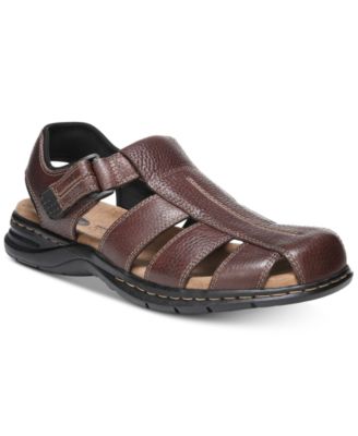 mens closed leather sandals