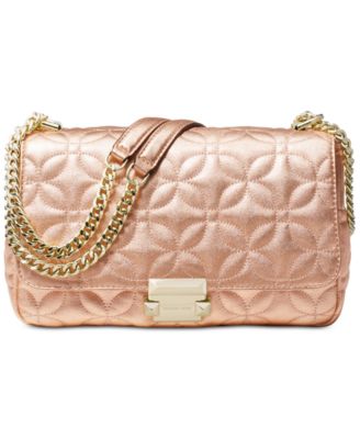 sloan small floral quilted leather shoulder bag