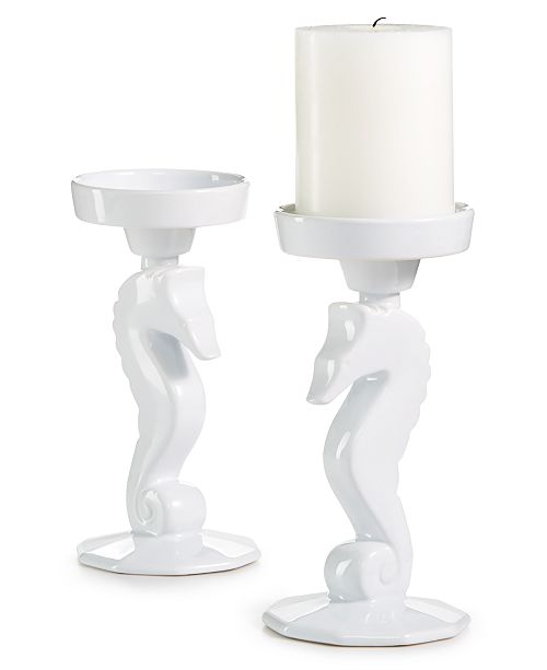 The Cellar Coastal Seahorse Candle Holders Set Of 2 Created For