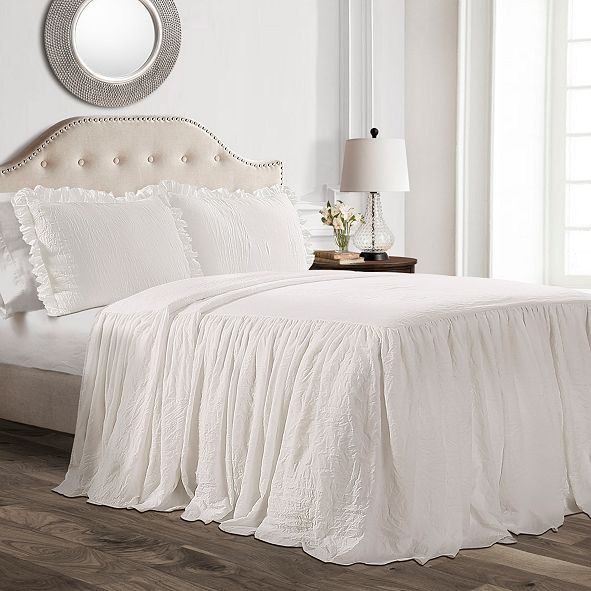 Lush Decor Ruffle Skirt 3 Piece King Bedspread Set Reviews Bedding Collections Bed Bath Macy S