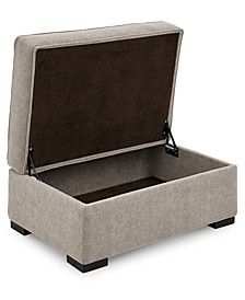 Radley 36" Fabric Chair Bed Storage Ottoman, Created for Macy's