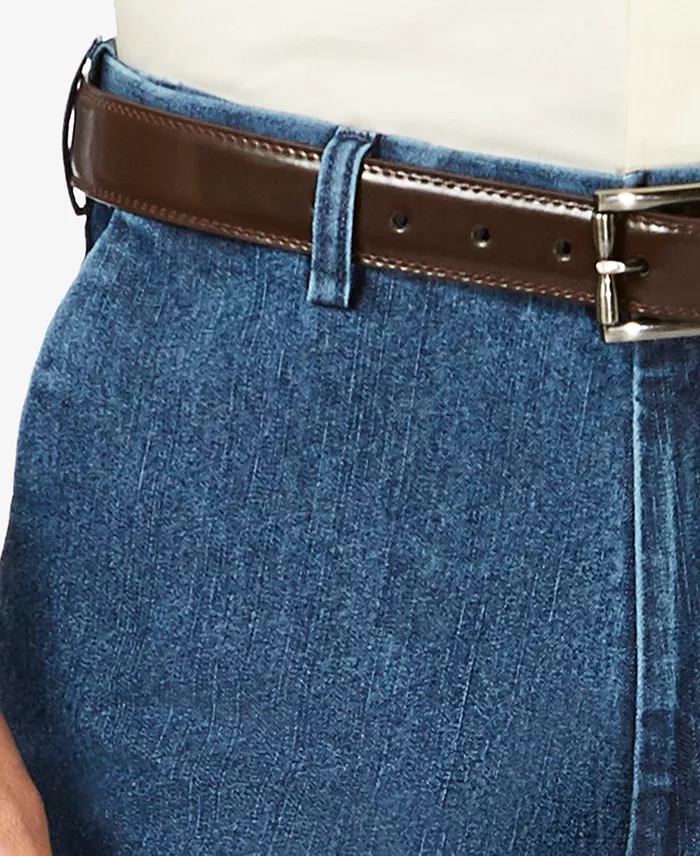 Men's Stretch Denim Classic-Fit Flat Front Pants - thumbnail 6