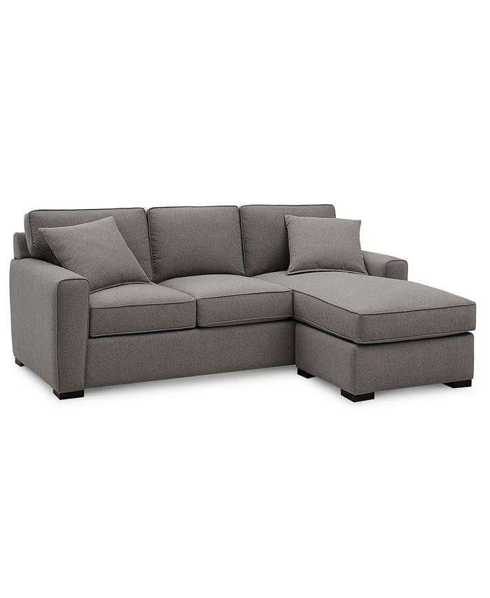 Furniture Callington 89 Fabric 2 Piece, Down Sectional Sofa With Chaise