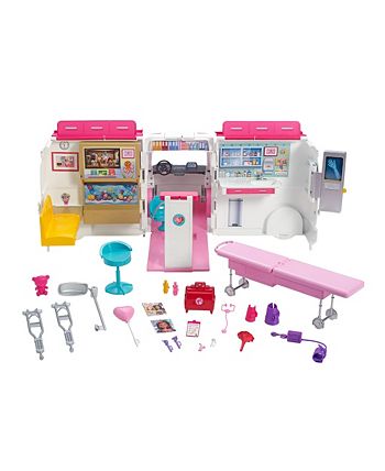 Barbie care online clinic playset