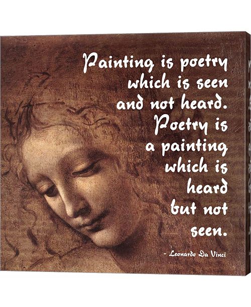 Metaverse Painting Is Poetry Da Vinci Quote 2 By Quote Master